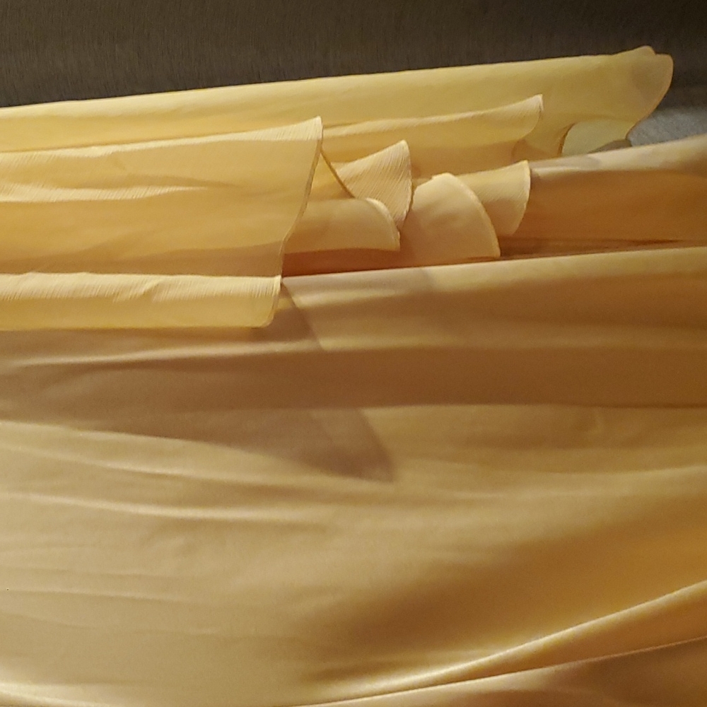 ABS Essentials yellow formal dress - Picture 4 of 12